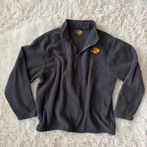 Bass Pro Shops Other - Bass Pro Shops Men's 1/4 Zip Gray Fleece Embroidered Logo, size L